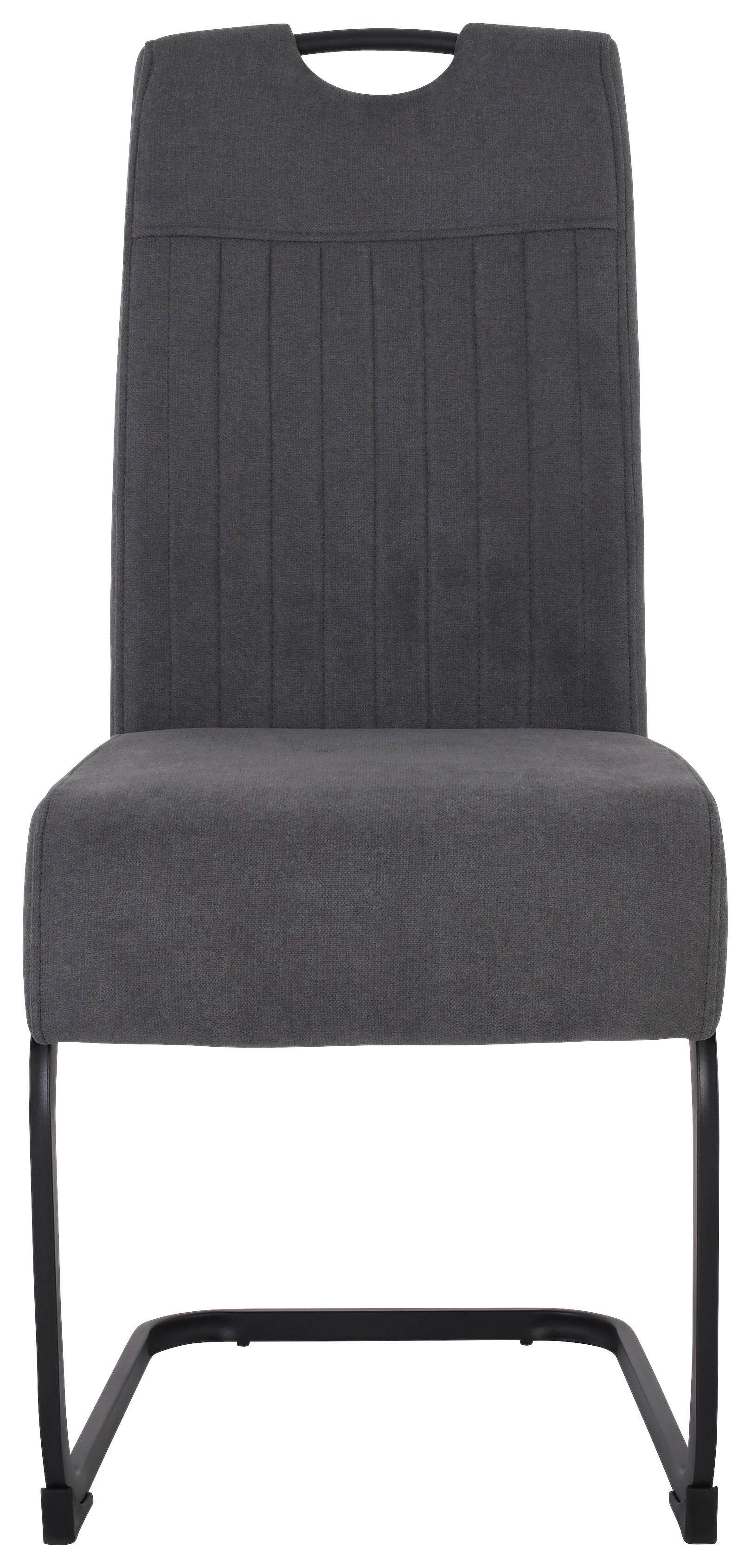 Schwingstuhl Margie dunkelgrau Microfaser B/H/T: ca. 46x104x61 cm Margie - schwarz/dunkelgrau (46,00/104,00/61,00cm)