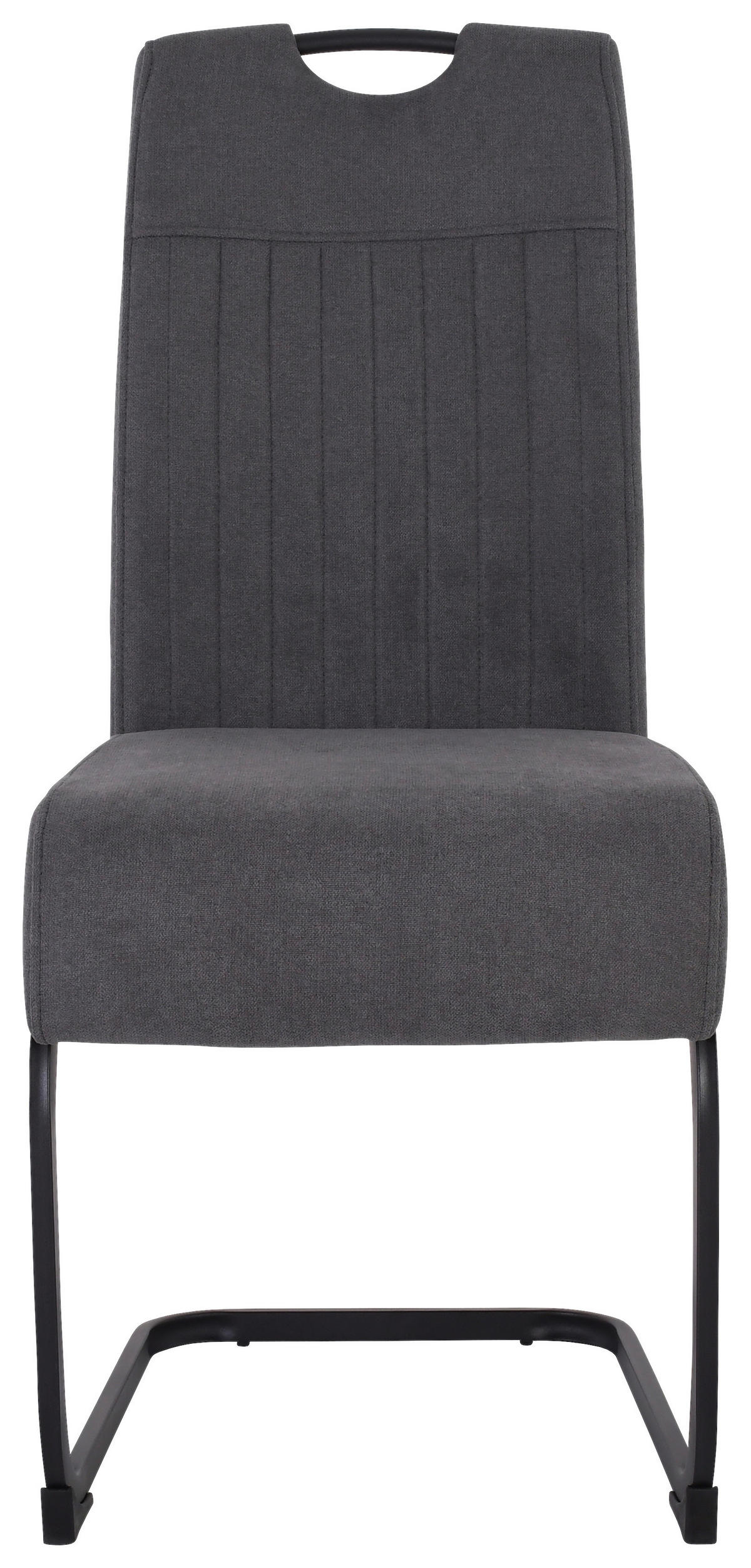 Schwingstuhl Margie dunkelgrau Microfaser B/H/T: ca. 46x104x61 cm Margie - schwarz/dunkelgrau (46,00/104,00/61,00cm)