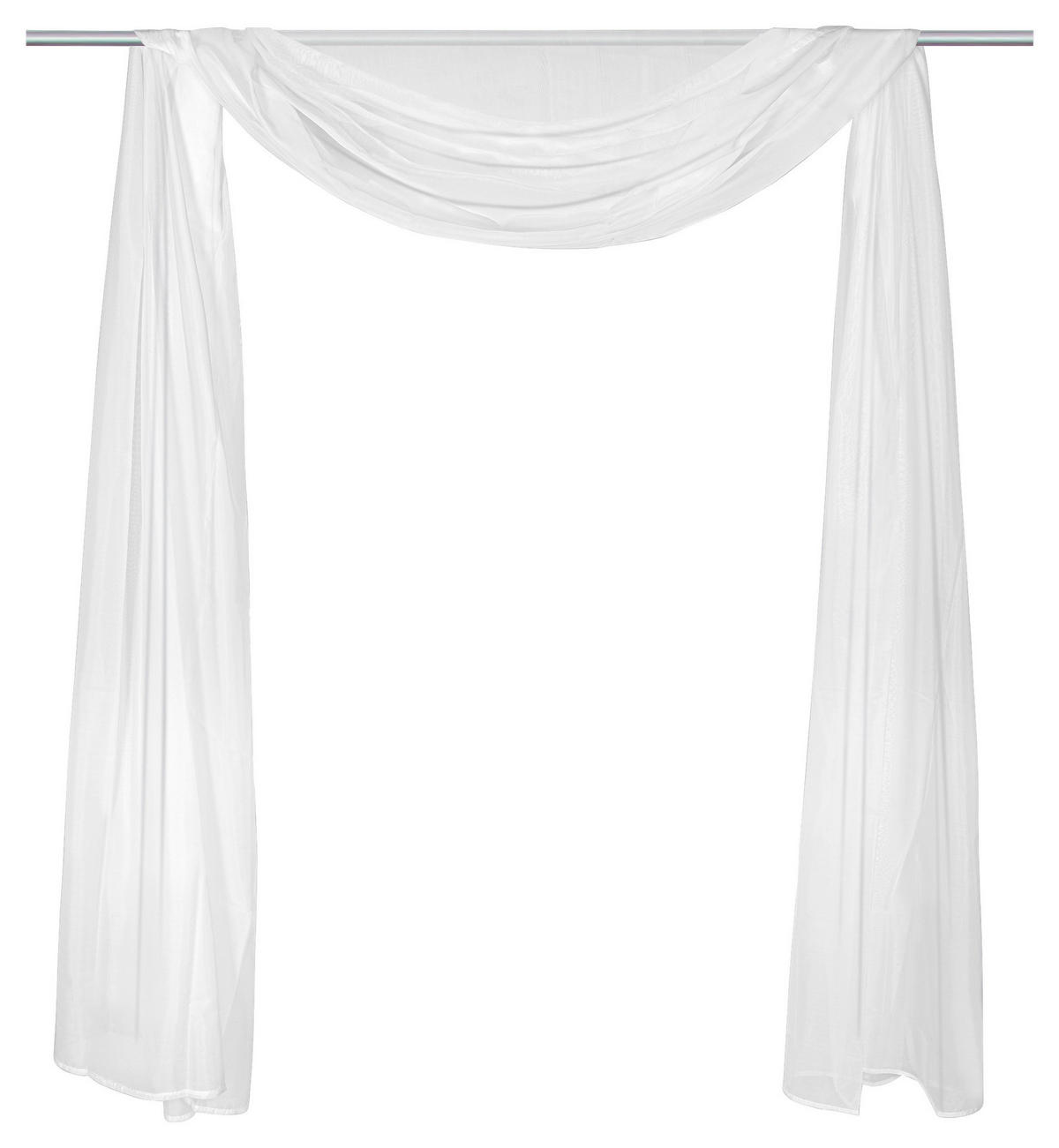 POCOline Schlaufenvorhang Nouveau weiß B/L: ca. 145x500 cm Nouveau - weiß (145,00/500,00cm) - POCOline