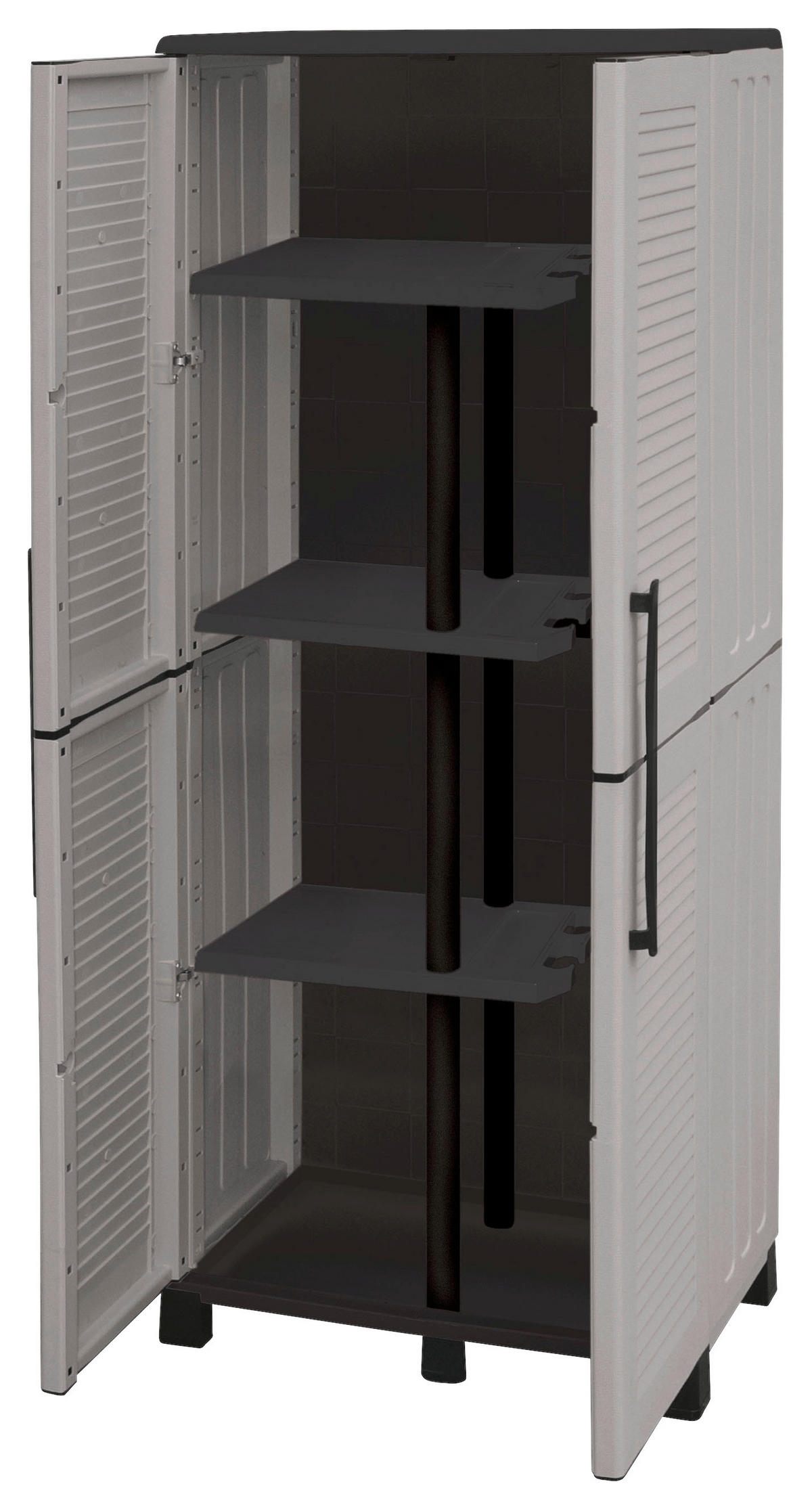 ArtPlast Kunststoffschrank Family grau Kunststoff B/H/T: ca. 68x168x37 cm Family - grau (68,00/168,00/37,00cm) - Artplast