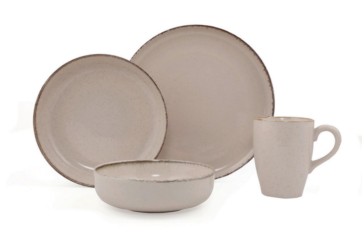 HermiaConcept Tafelservice Dirk creme Porzellan 16 tlg. Dirk - creme - HermiaConcept