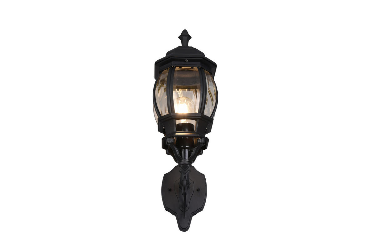 Außen-Wandleuchte Elvo 206967132 schwarz B/H/T: ca. 18x49,5x24,5 cm Elvo - schwarz (18,00/49,50/24,50cm) - Trio