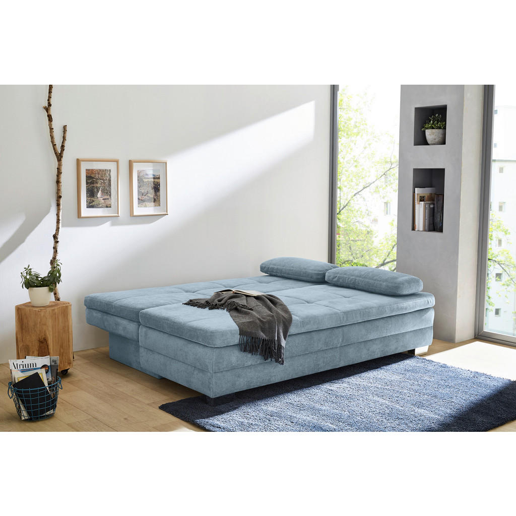 Thumbnail - Dauerschlafsofa aqua blau B/H/T: ca. 203x85x106 cm