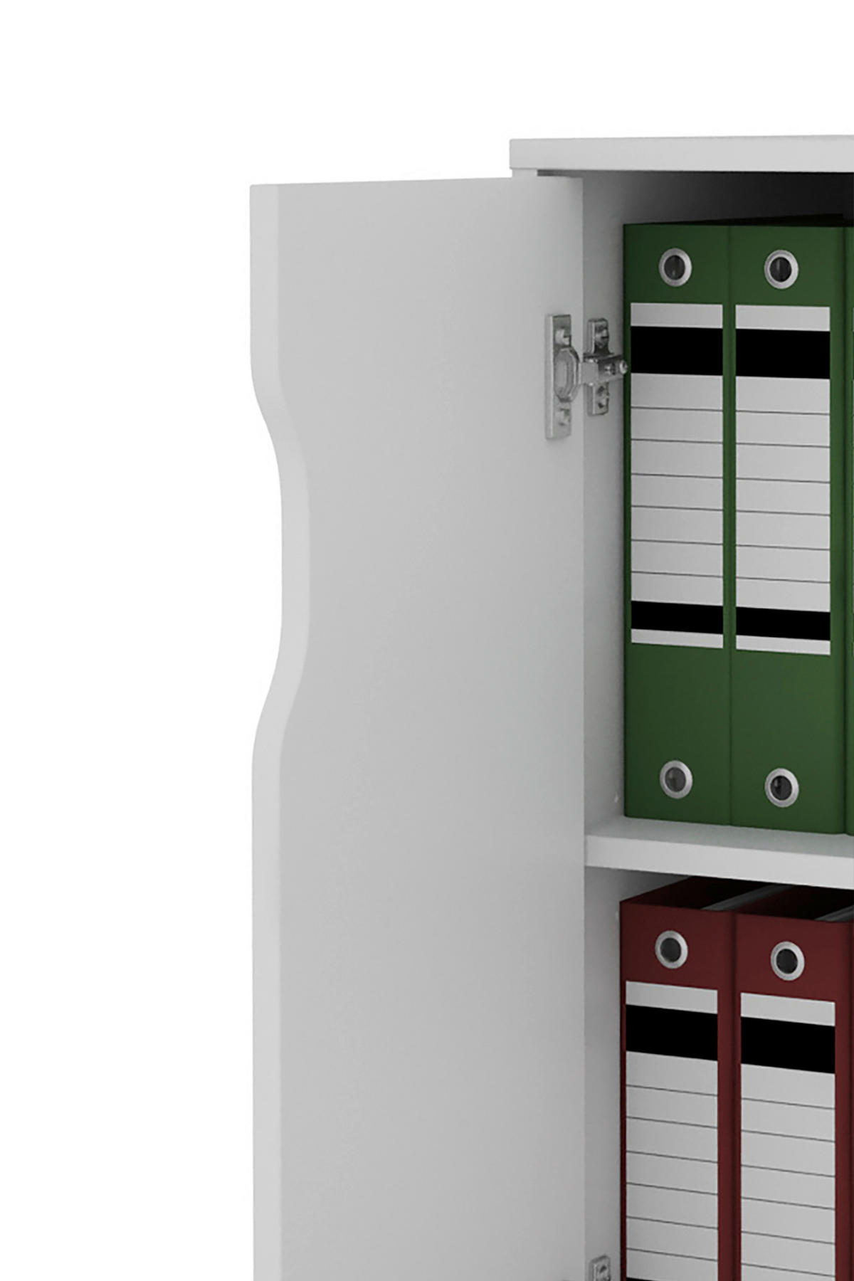 Aktenschrank BELFAST weiß B/H/T: ca. 60x76,5x37 cm BELFAST - weiß (60,00/76,50/37,00cm) - byLIVING