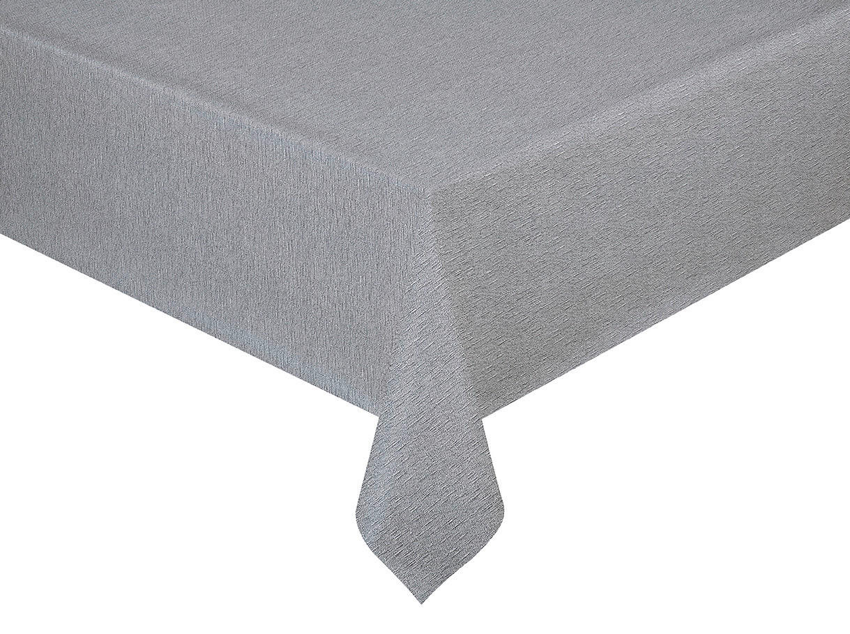 Milano Abwaschbarer Tischbelag Leinenoptik Silbergrau B: ca. 140 cm Leinenoptik - Silbergrau (140,00cm) - Milano