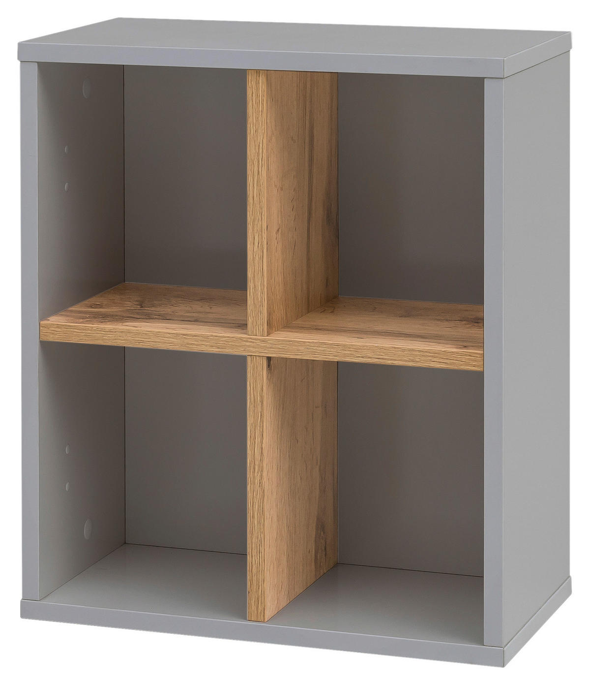 Regal Padua grau Eiche Landhaus Nachbildung B/H/T: ca. 40,5x48,3x20,5 cm Padua - Eiche/grau (40,50/48,30/20,50cm) - Möbelpartner
