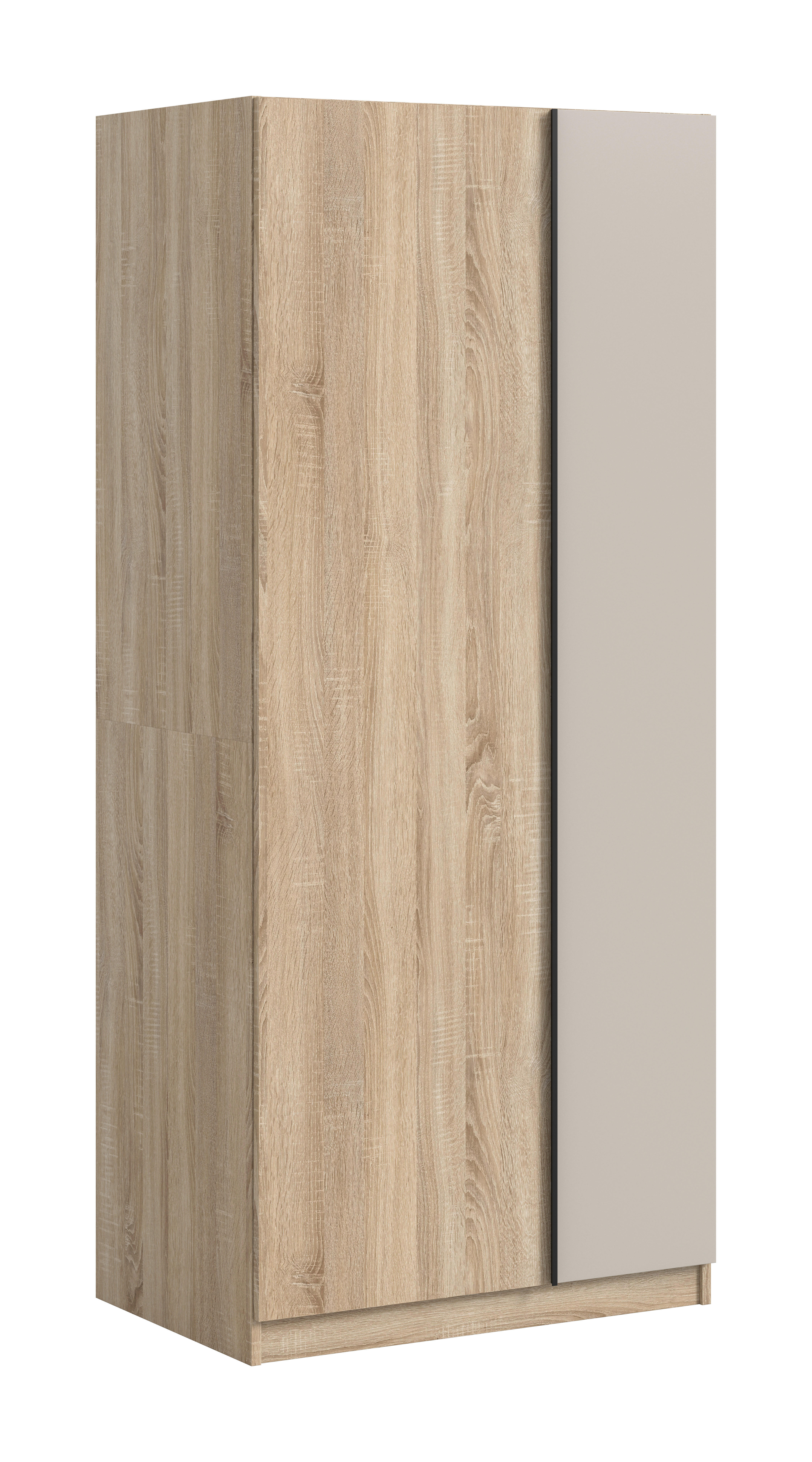 Kleiderschrank OAKLAND Eiche Sonoma Nachbildung Cashmere B/H/T: ca. 80x183x53 cm OAKLAND - Eiche/Cashmere (80,00/183,00/53,00cm) - xonox.home