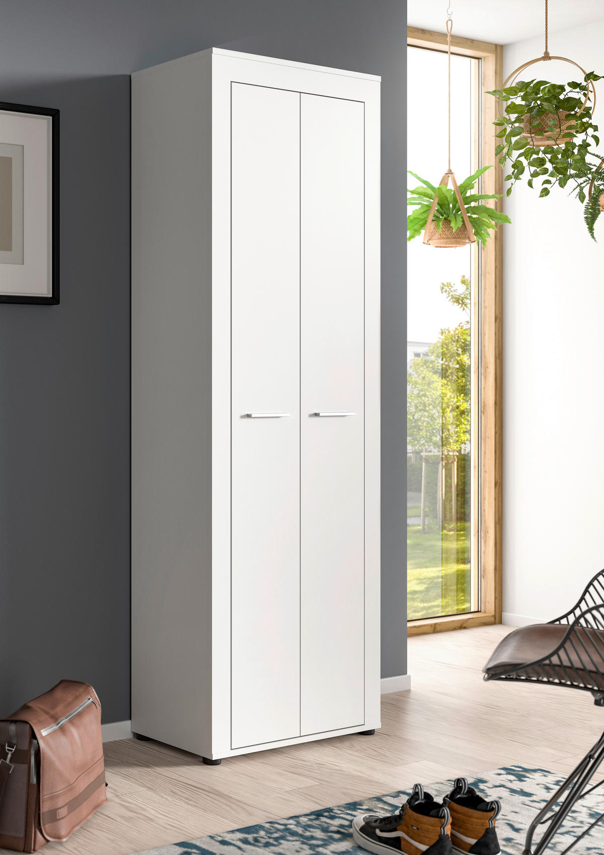 Garderobenschrank JAM weiß B/H/T: ca. 64x191x35 cm JAM - weiß (64,00/191,00/35,00cm) - xonox.home