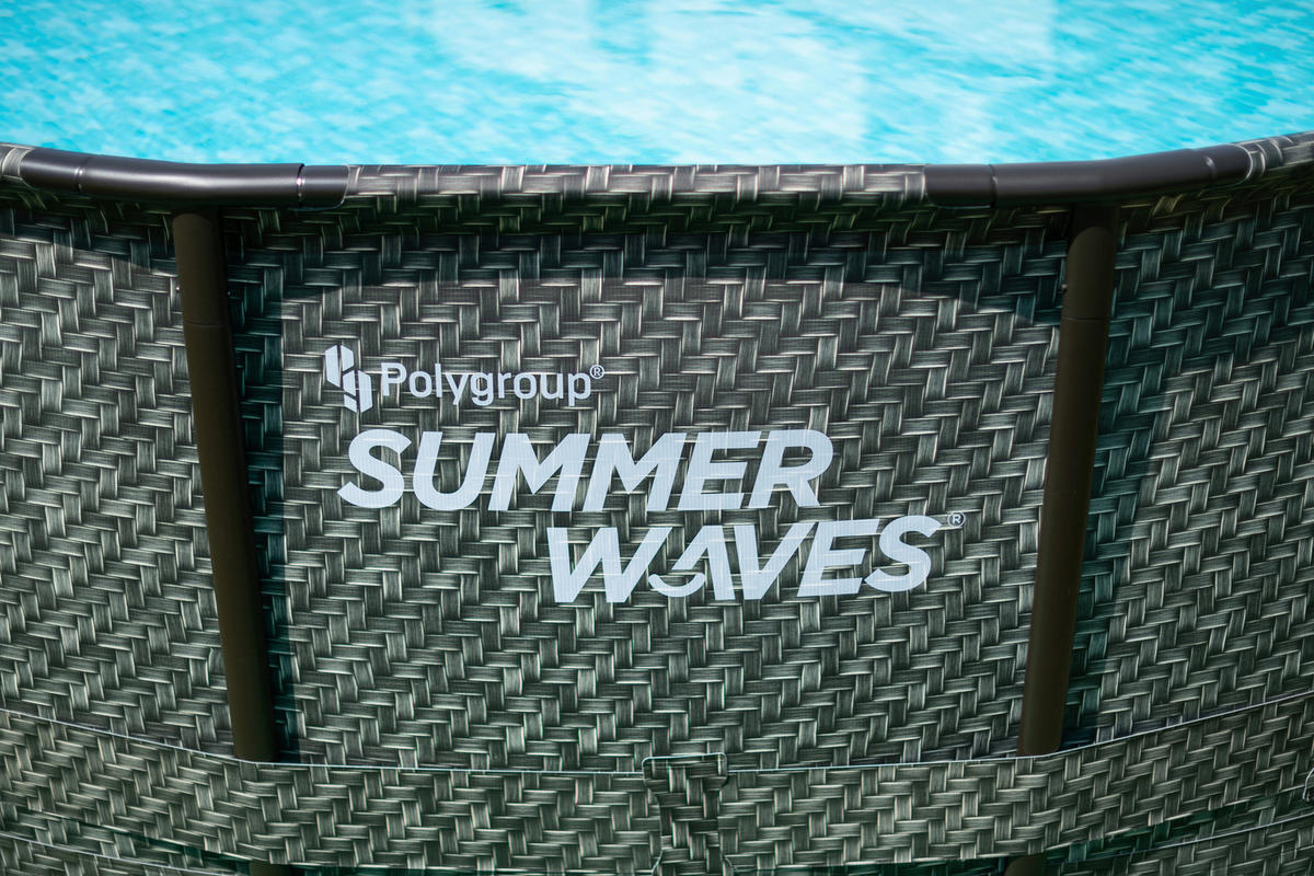 Summer Waves Poolset Elite H/D: ca. 132x549 cm Elite - grau (549,00/132,00cm) - Summer Waves