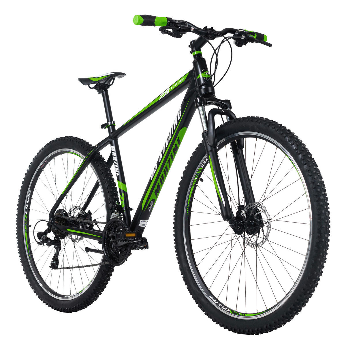 KS-Cycling Mountainbike Morzine Hardtail Morzine 29 Zoll Rahmenhöhe 48 cm 21 Gänge schwarz schwarz ca. 29 Zoll Morzine - schwarz/grün - KS-Cycling