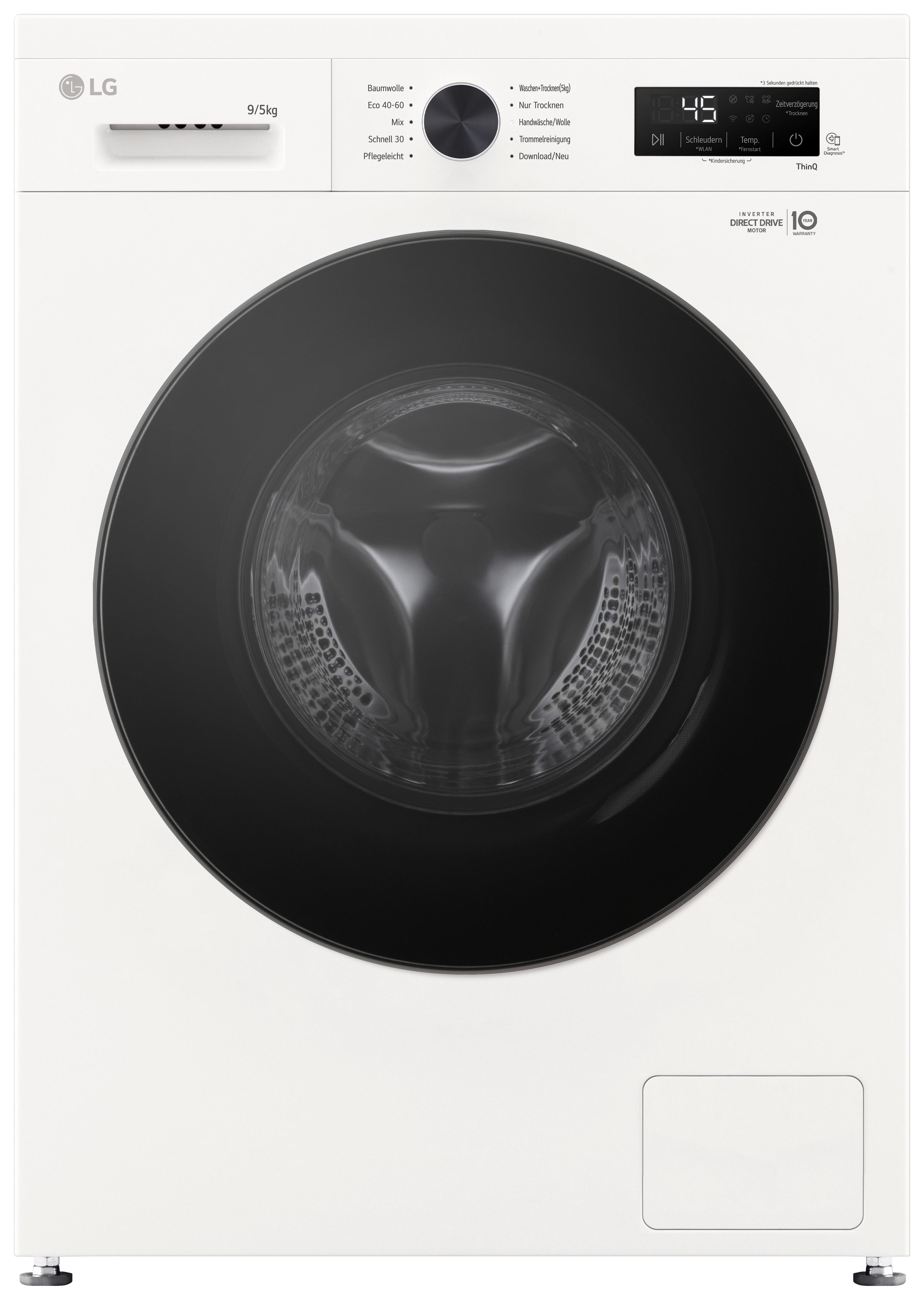LG Waschtrockner W4WB3095Y Waschtrockner W4WB3095Y - weiß (85,00/60,00/55,00cm) - LG