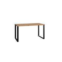 Schreibtisch Liverpool Plankeneiche Nachbildung B/H/T: ca. 140x74x70 cm Liverpool - Graphit (140,00/74,00/70,00cm)