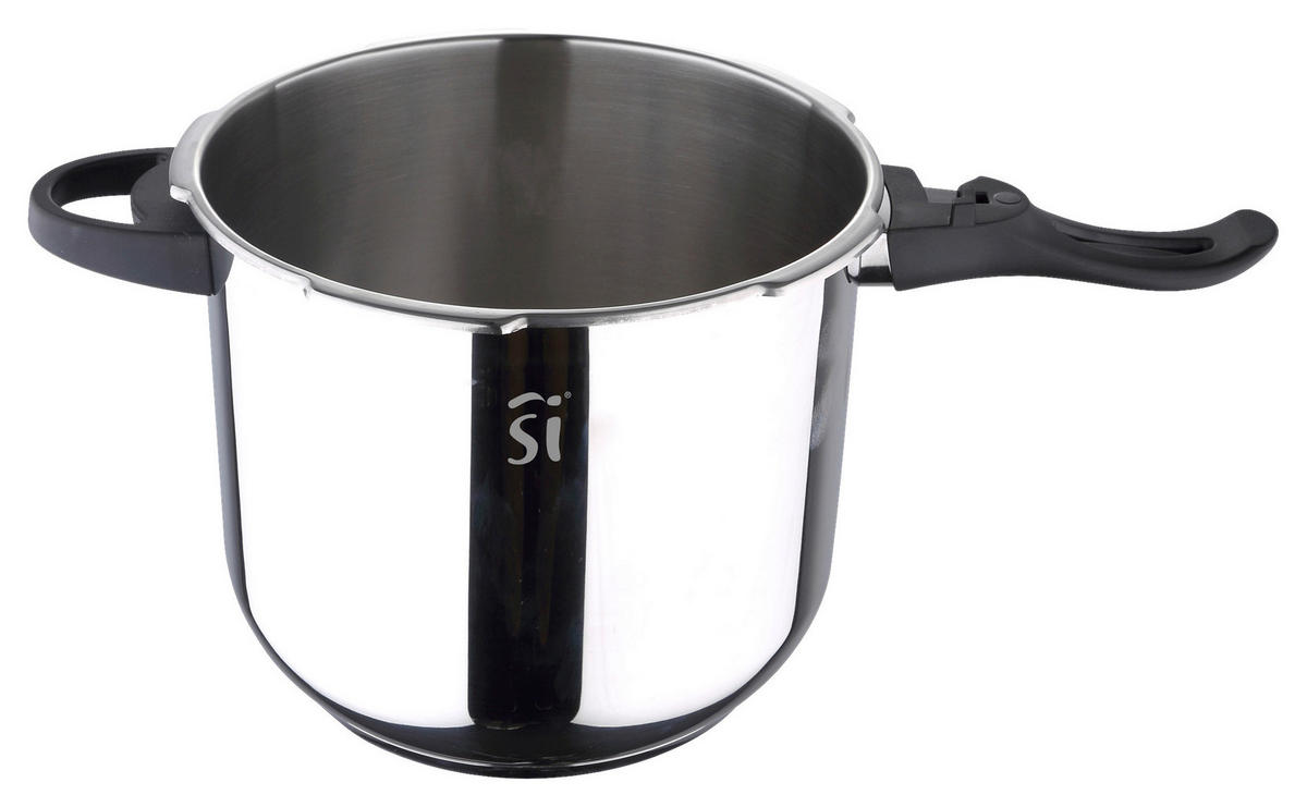 SAN IGNACIO Schnellkochtopfset Duero silber Edelstahl 2 tlg. Duero - schwarz/silber - SAN IGNACIO