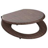 WC-Sitz DARK WOOD braun MDF B/H/T: ca. 37,5x5,5x43,5 cm DARK WOOD - braun (37,50/5,50/43,50cm) - SCHÜTTE