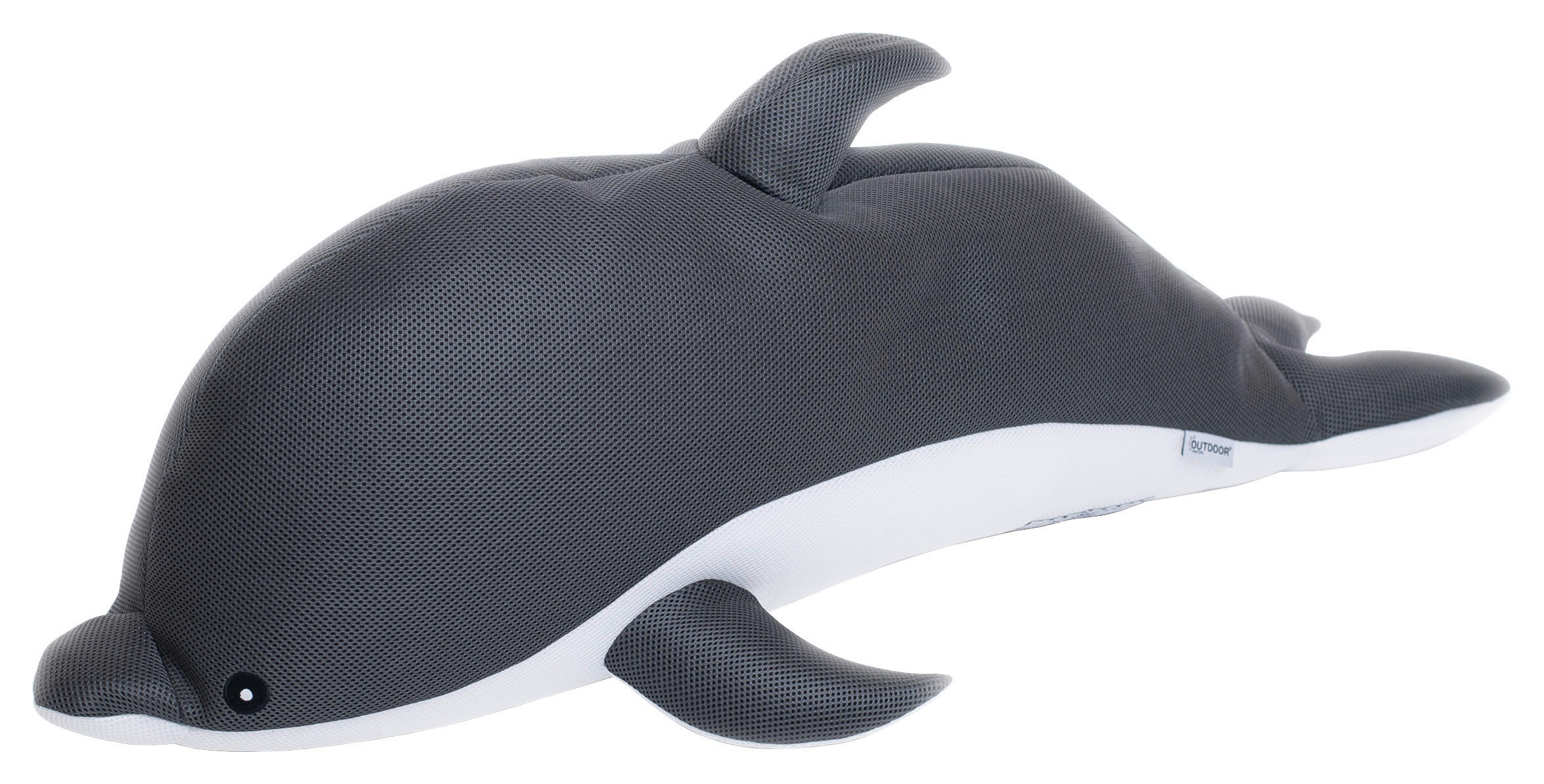 Westmann Sitzsack Schwimmtier Delfin grau Polyester B/H/T: ca. 102x36x40 cm Delfin - weiß/grau (102,00/36,00/40,00cm) - Westmann