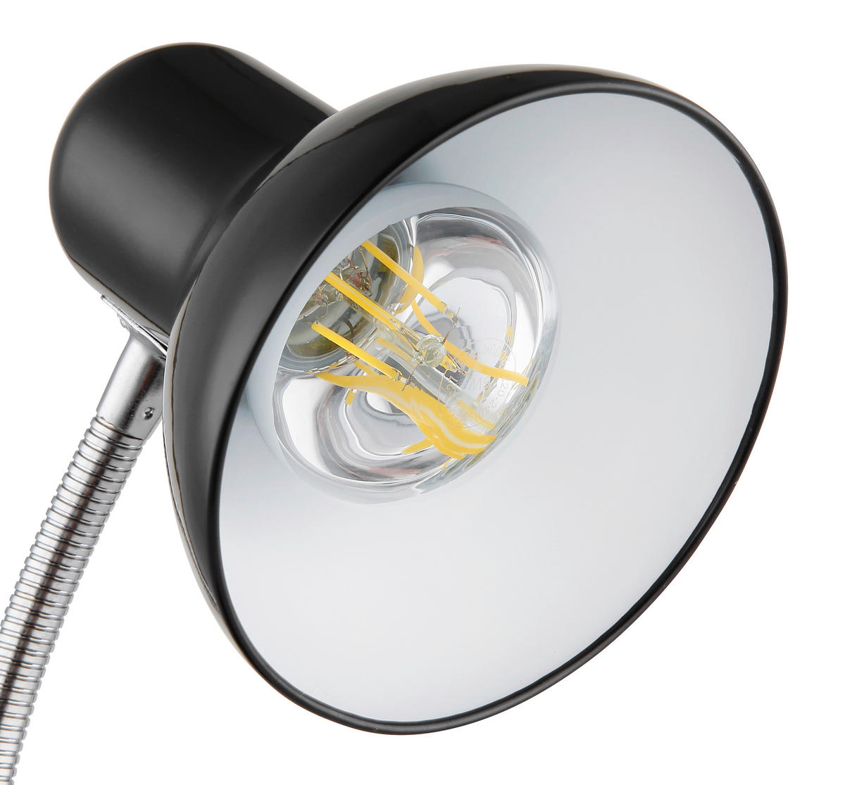 GLOBO Tischleuchte schwarz Kunststoff Metall B/H/L: ca. 15x20,5x15 cm E27 1 Brennstellen Tischleuchte-Basic - schwarz (15,00/15,00/20,50cm) - GLOBO