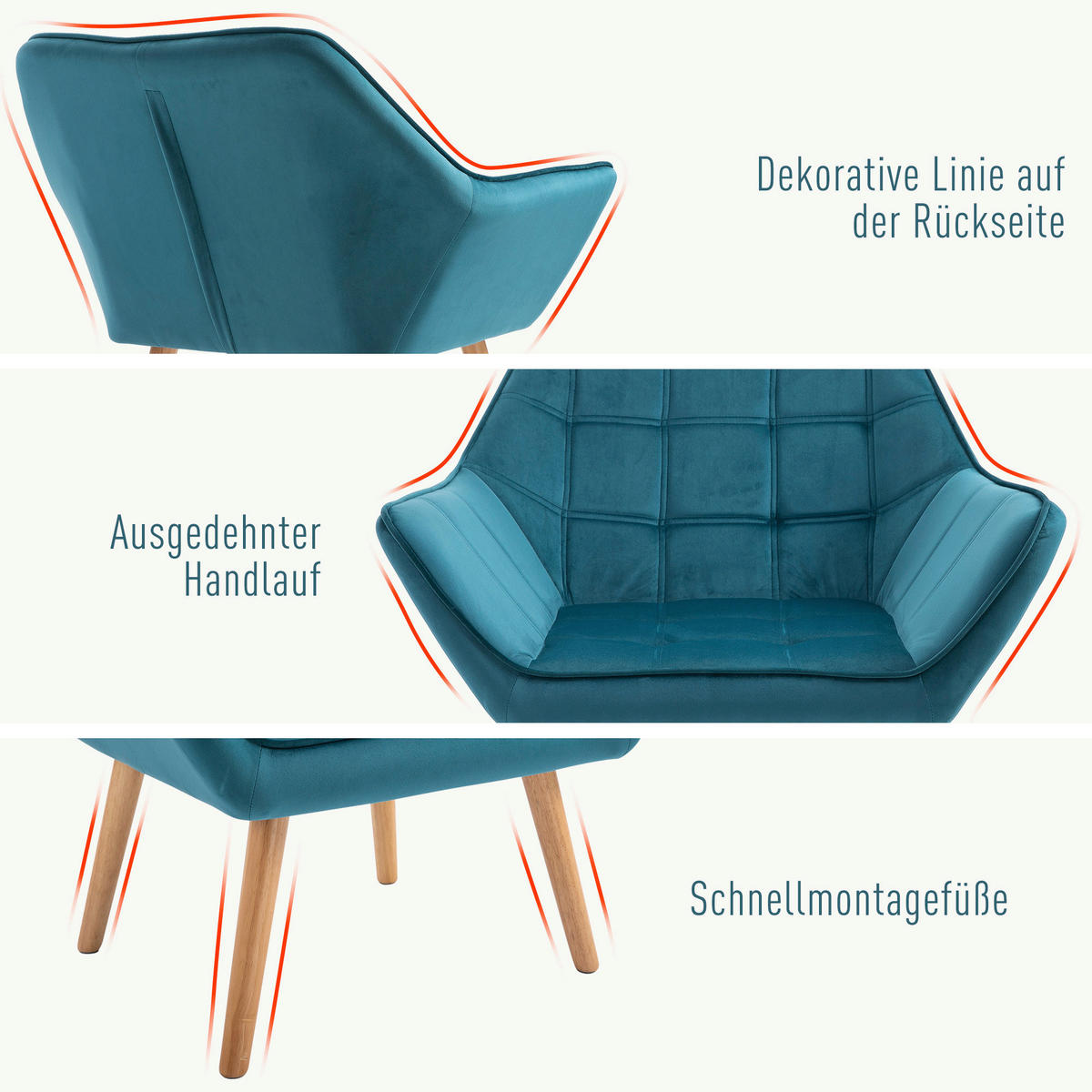HOMCOM Sessel 833-799 833-799 - HOMCOM