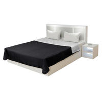 Tagesdecke Tagesdecke-Single 160x220 uni - schwarz/silber (160,00/220,00cm) - Sensation
