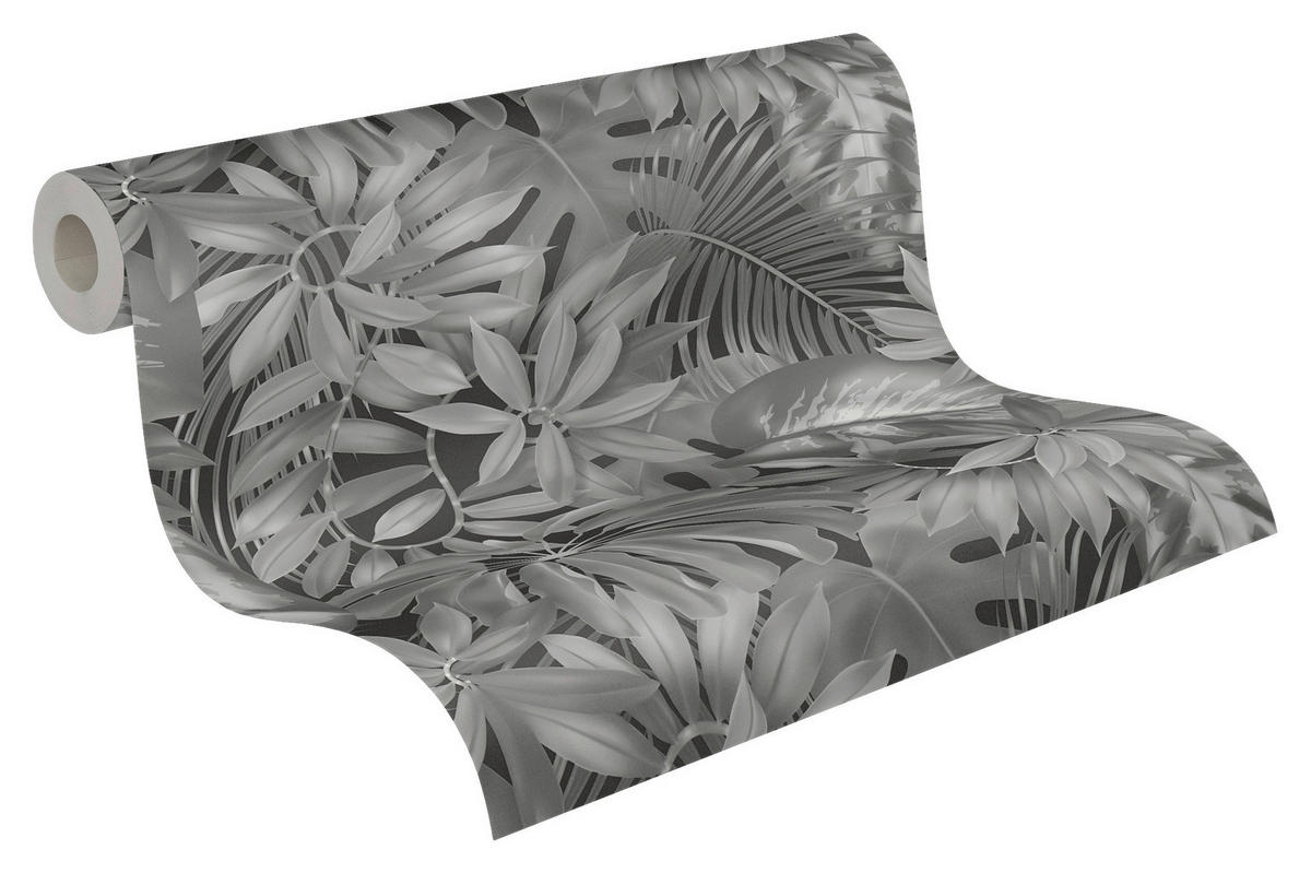 A.S.Creation Vliestapete Floral grau schwarz B/H: ca. 0,53x10,05 cm ▷  online bei POCO kaufen