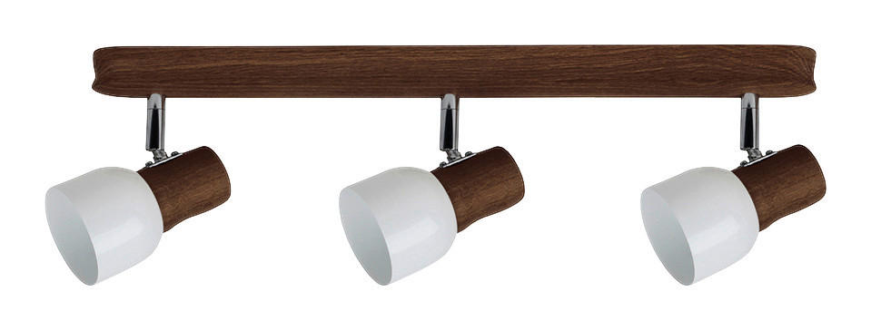 Spot-Light Deckenleuchte 2239376 dunkelbraun Holz Metall B/H/T: ca. 49x17x7 günstig online kaufen