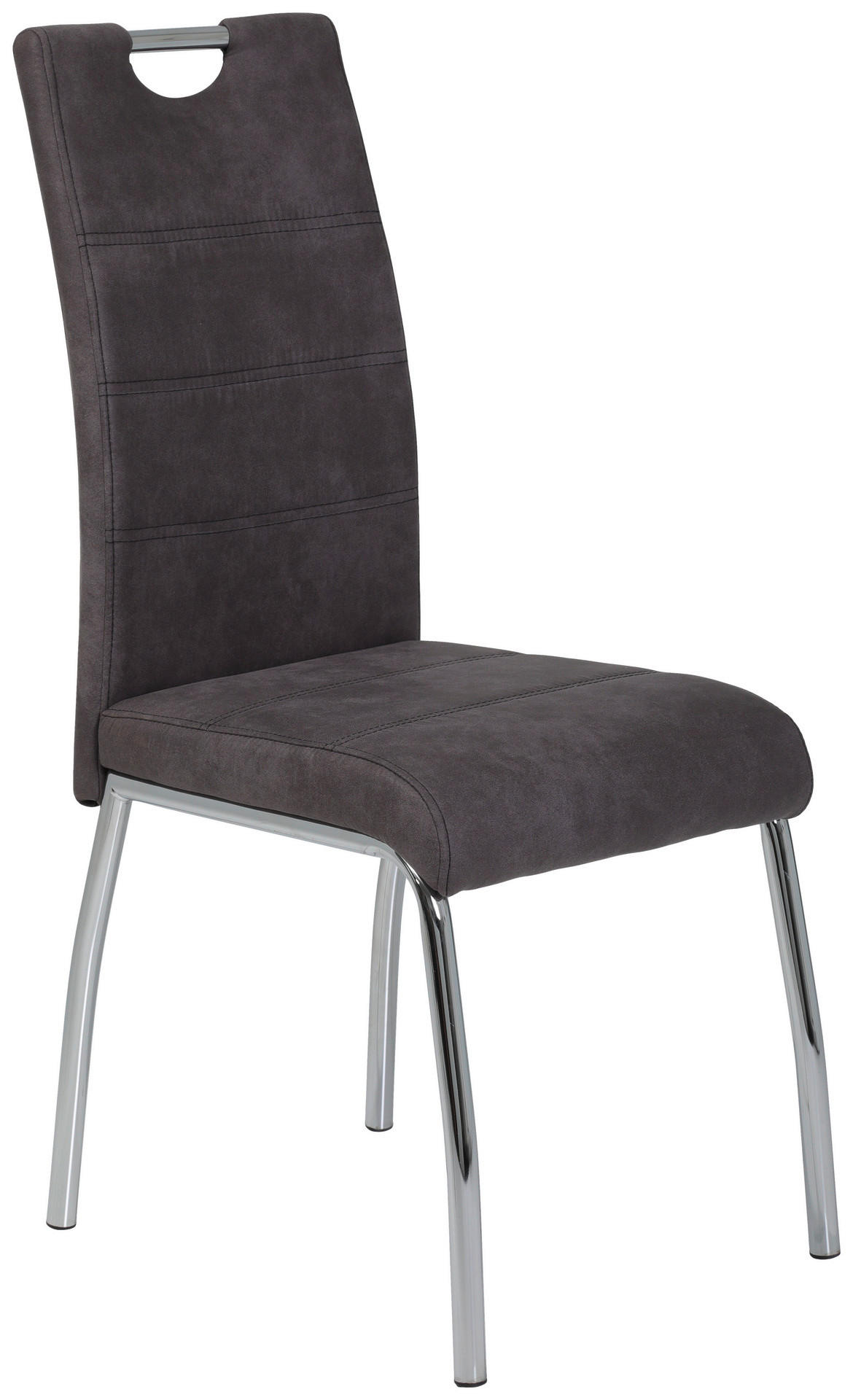 Stuhl Susi 2er Set anthrazit Vintage Microfaser B/H/T: ca. 44x98x61 cm Susi 2er Set - anthrazit (44,00/98,00/61,00cm) - Hela