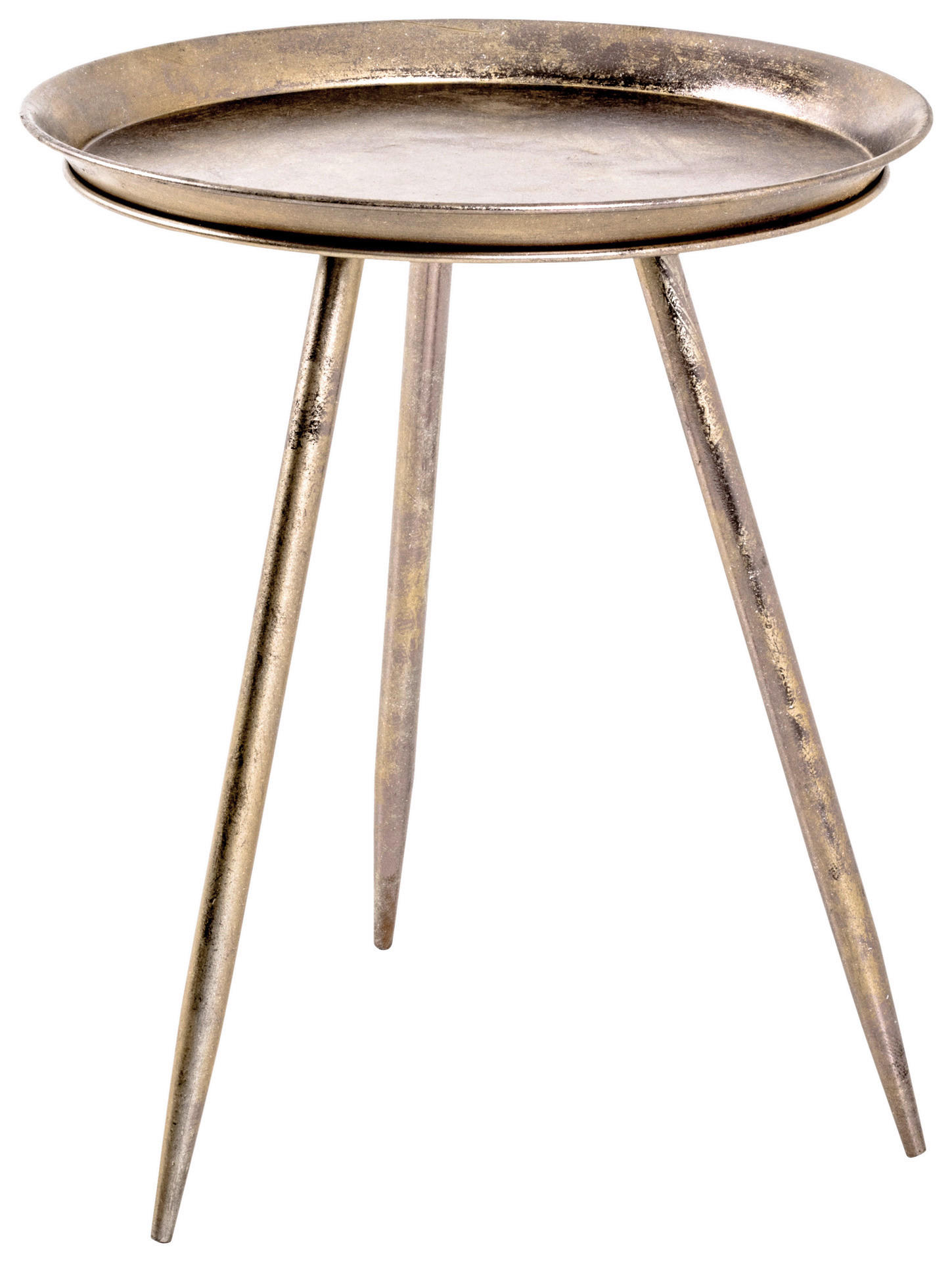 Beistelltisch  bronze lackiert Optik Metall H/D: ca. 54x44 cm Hans_2_Beistelltisch 20211 - bronze (44,00/54,00cm)