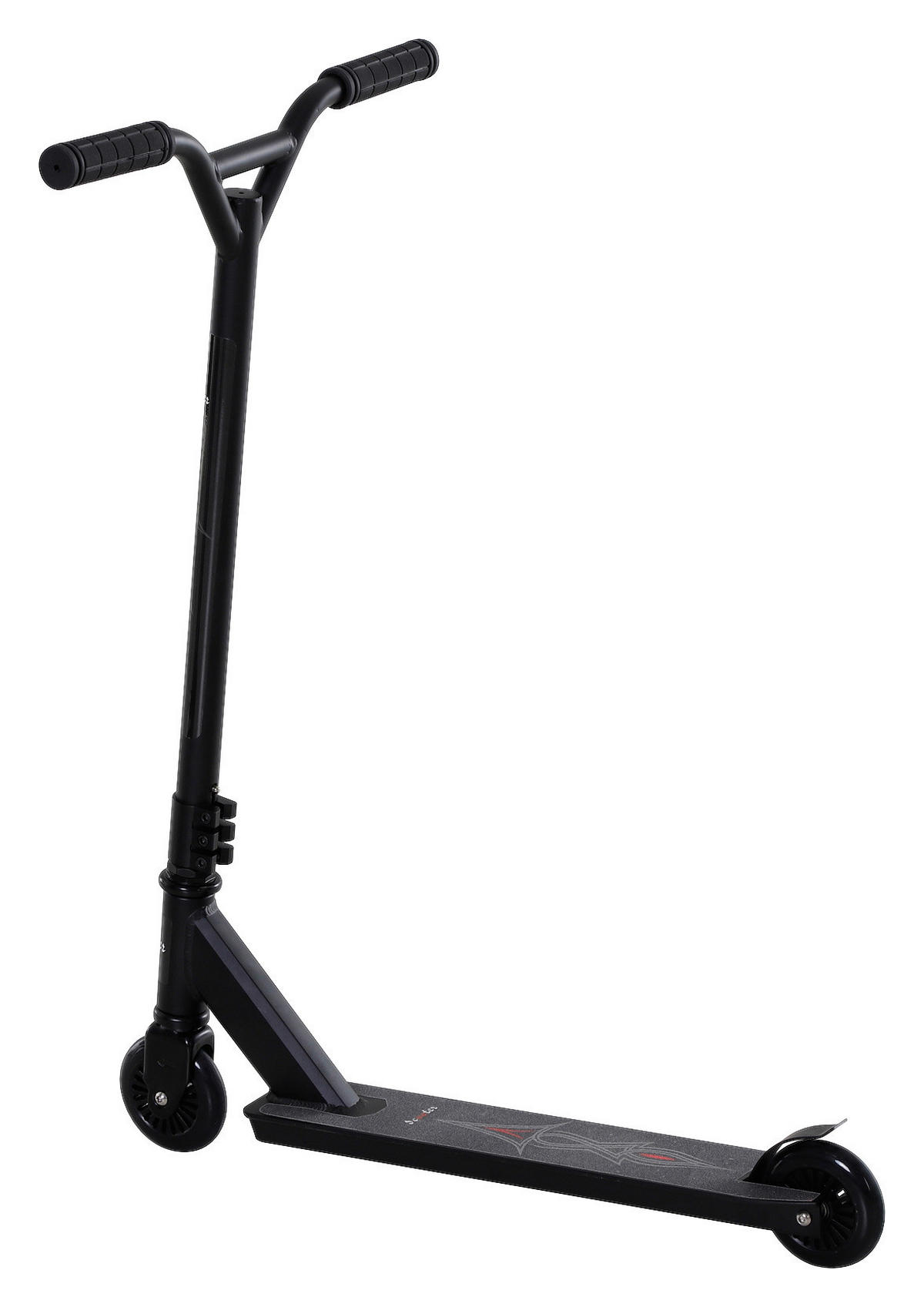 HOMCOM Kinder-Tretroller schwarz B/H/L: ca. 47,2x86x68 cm Tretroller_für_Kinder - schwarz (68,00/47,20/86,00cm) - HOMCOM