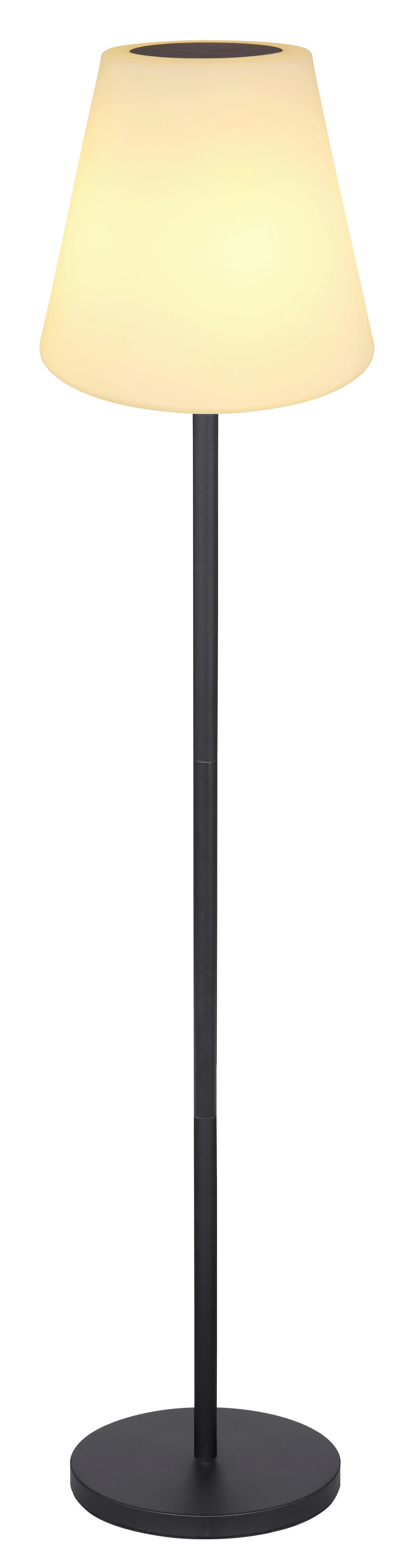 LED-Solarleuchte schwarz Metall H/D: ca. 150x34 cm SOLAR - schwarz (34,00/150,00cm) - GLOBO