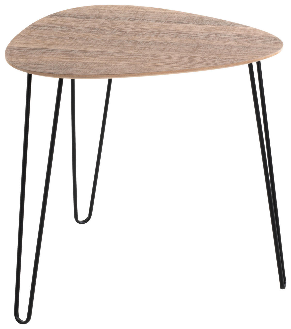 Beistelltisch  Eiche Nachbildung schwarz B/H/T: ca. 40x40x43 cm Bologna_2_Beistelltisch 24369 - Eiche/schwarz (40,00/40,00/43,00cm)