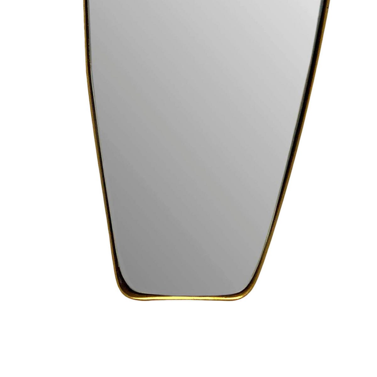 Wandspiegel gold Metall B/H/T: ca. 33x90x2,5 cm Wandspiegel - gold (33,00/90,00/2,50cm) - Wohnling