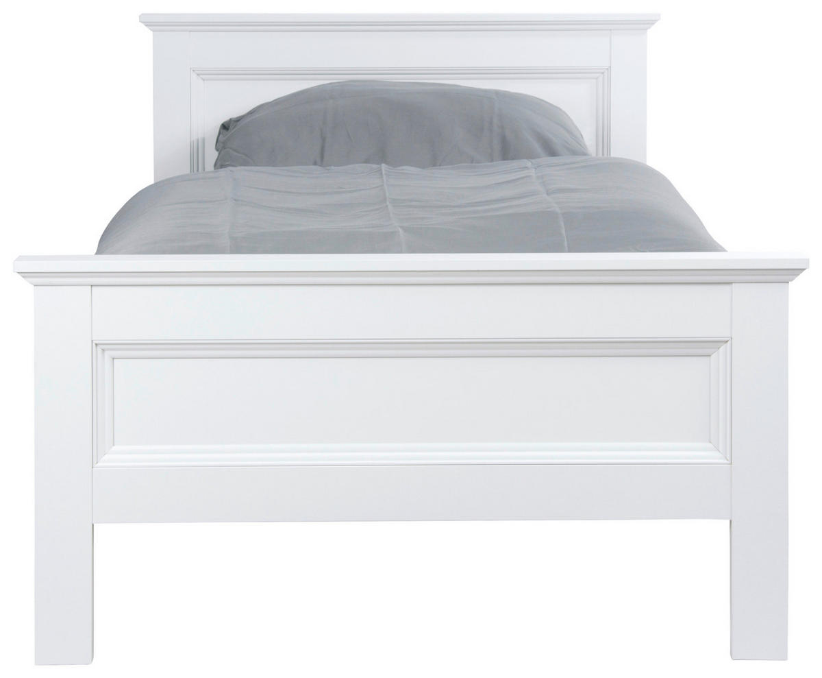 Bett Landwood weiß B/H/T: ca. 97x80x209 cm Liegefläche B/L: ca. 900x200 cm Landwood - weiß (97,00/80,00/209,00cm)