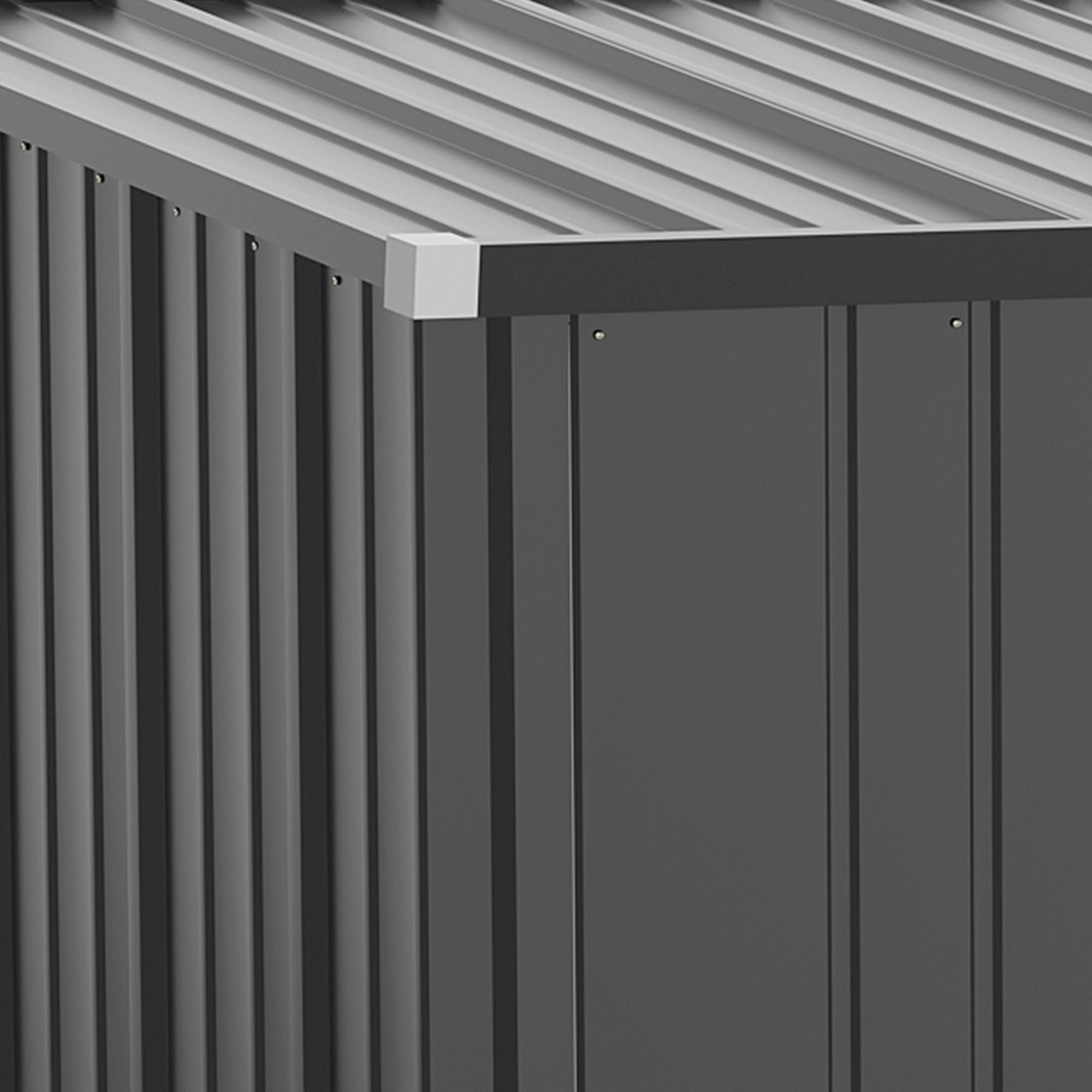 Thumbnail - Outsunny Gartenhaus schwarz B/H/L: ca. 94,5x196x161,5 cm