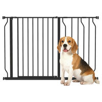 PawHut Schutzgitter schwarz Stahl B/H/L: ca. 4x76x115 cm Schutzgitter - schwarz (115,00/4,00/76,00cm) - PawHut