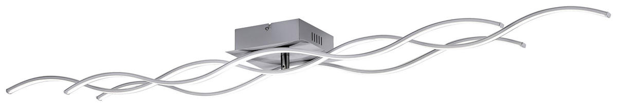 Just Light Deckenleuchte 15167-55 Chrom Stahl Kunststoff B/L: ca. 16x140 cm LED-Deckenleuchte_Wave - Chrom (16,00/140,00cm) - Just Light