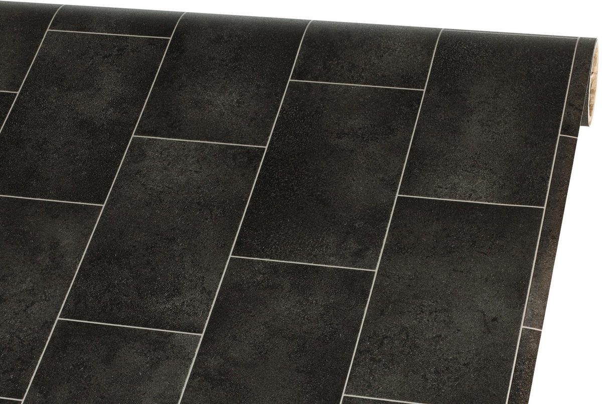 Vinylboden Rapido schwarz Fliese B: ca. 200 cm pro m² Rapido - schwarz (200,00cm)