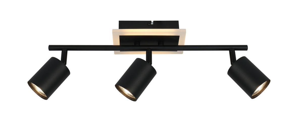 LED-Spot schwarz Metall B/H/L: ca. 9,5x16x55 cm 3 Brennstellen LED-Spot_3flg.Akshan - schwarz (55,00/9,50/16,00cm)