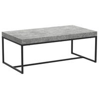 Couchtisch Verona Beton Optik B/H/T: ca. 110x42x60 cm Verona - Beton/schwarz (110,00/42,00/60,00cm)