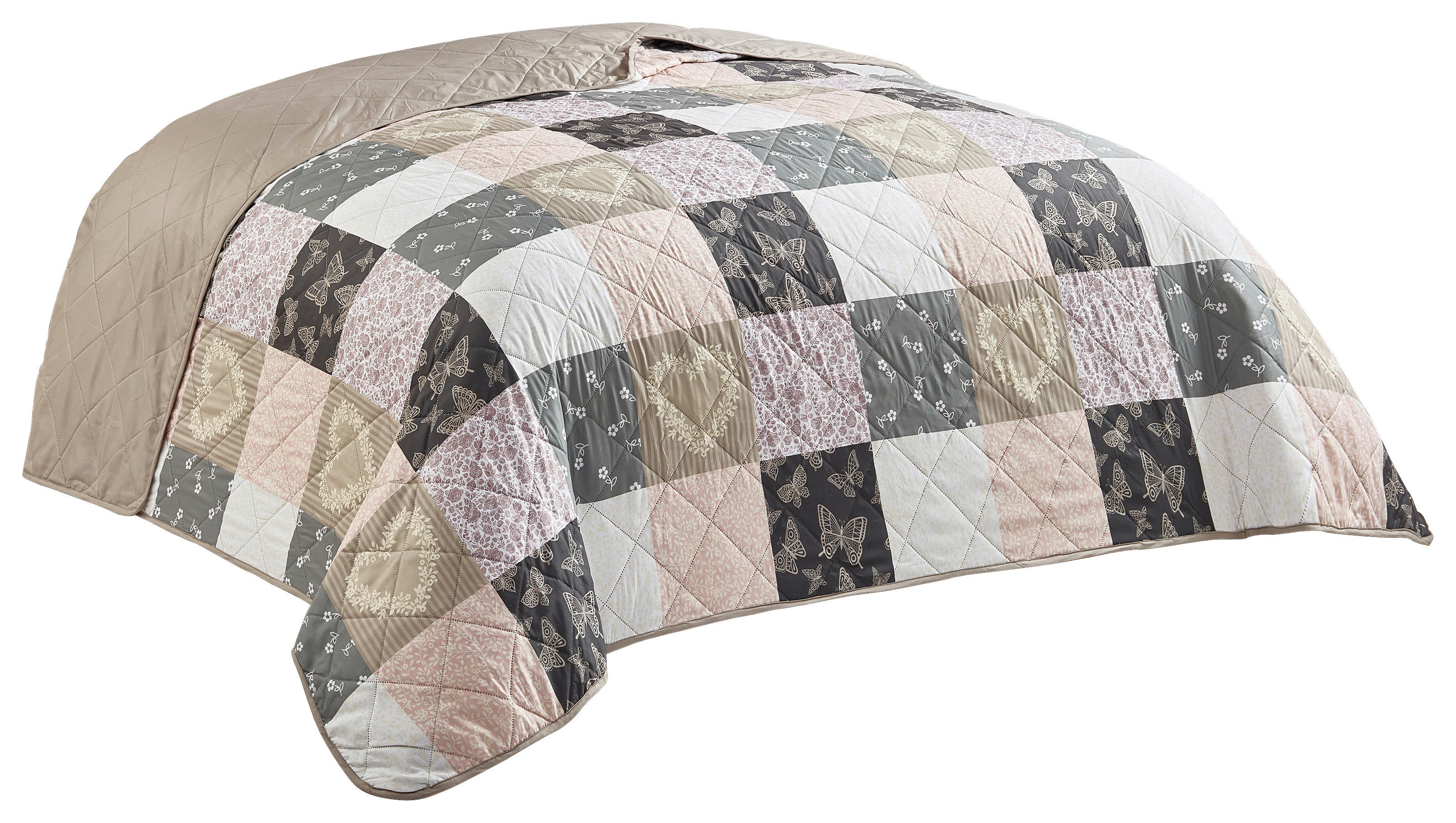 Tagesdecke Tagesdecke Patchwork 220x240cm - Multi (220,00/240,00cm)