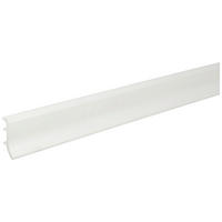 Sockelleiste B/H/L: ca. 1,9x4,8x250 cm Sockelleiste 48x19x2500 KST weiß - (250,00/1,90/4,80cm)