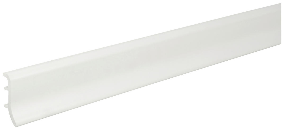 Sockelleiste B/H/L: ca. 1,9x4,8x250 cm Sockelleiste 48x19x2500 KST weiß - (250,00/1,90/4,80cm)