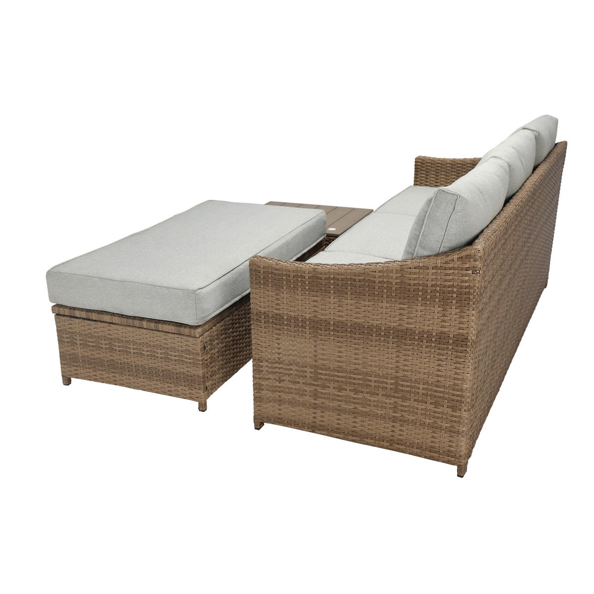 POCOline Gartensitzgruppe Anna braun Stahl Anna - braun/natur - POCOline