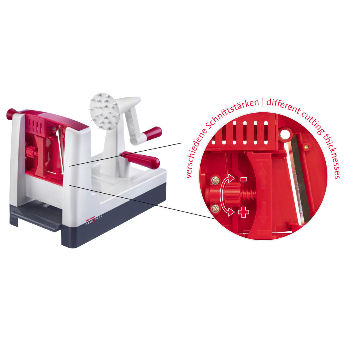 Westmark Gemüseschneider Spiro Plus weiß Kunststoff Spiro Plus - weiß - Westmark