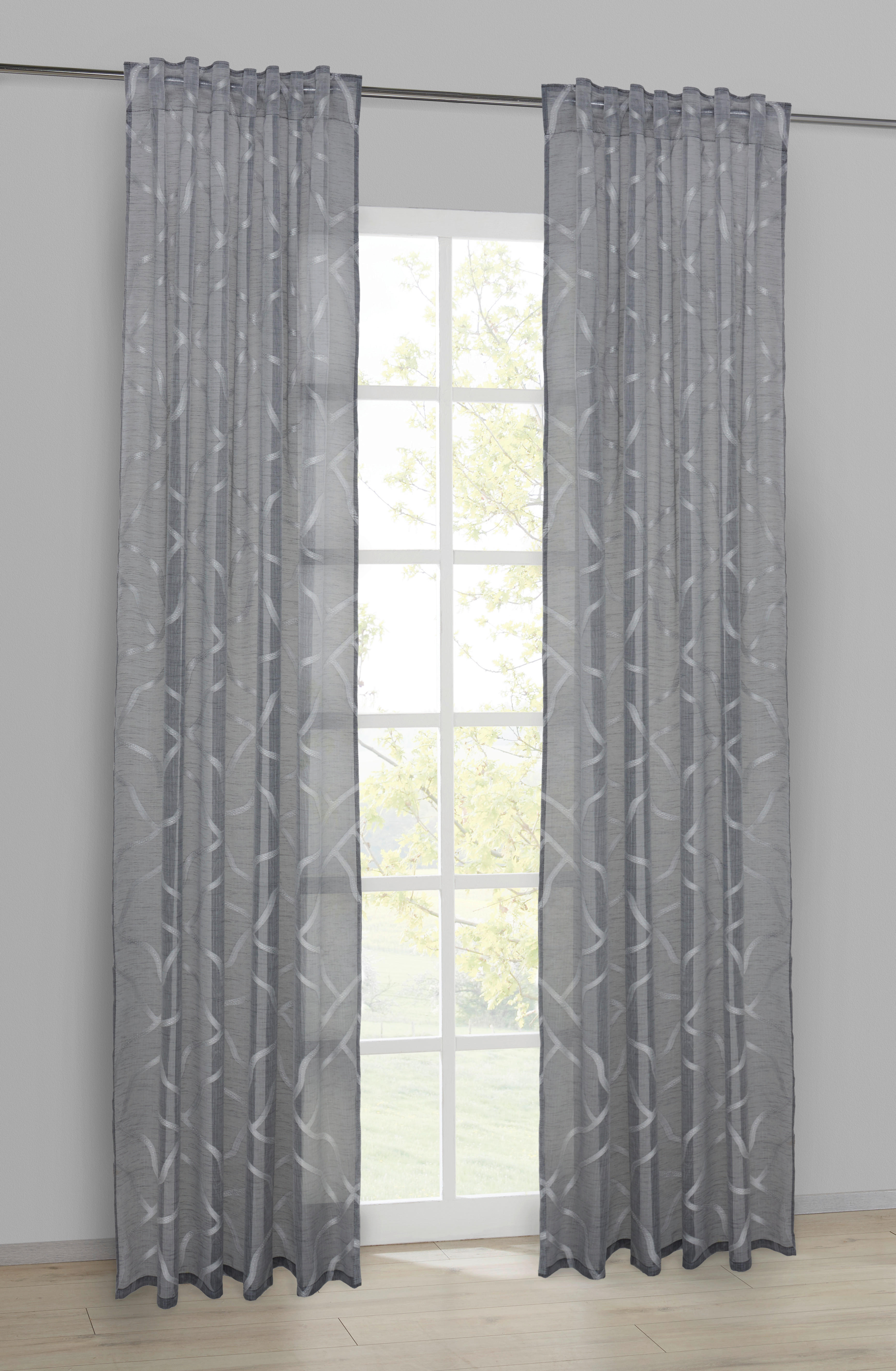 Kombivorhang Rita grau B/L: ca. 140x245 cm Rita - grau (140,00/245,00cm)