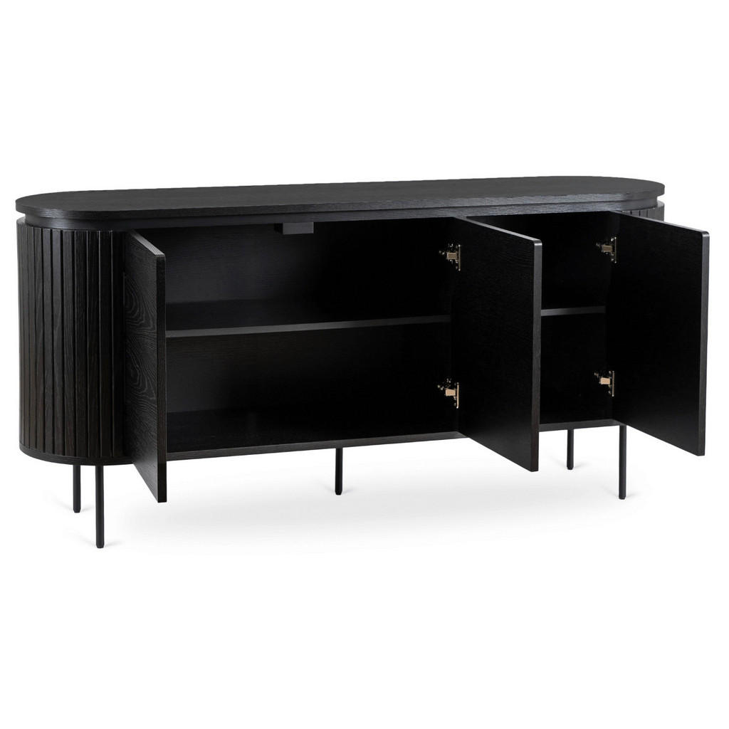 Thumbnail - Kommode ALBERI schwarz B/H/T: ca. 160x76x40 cm