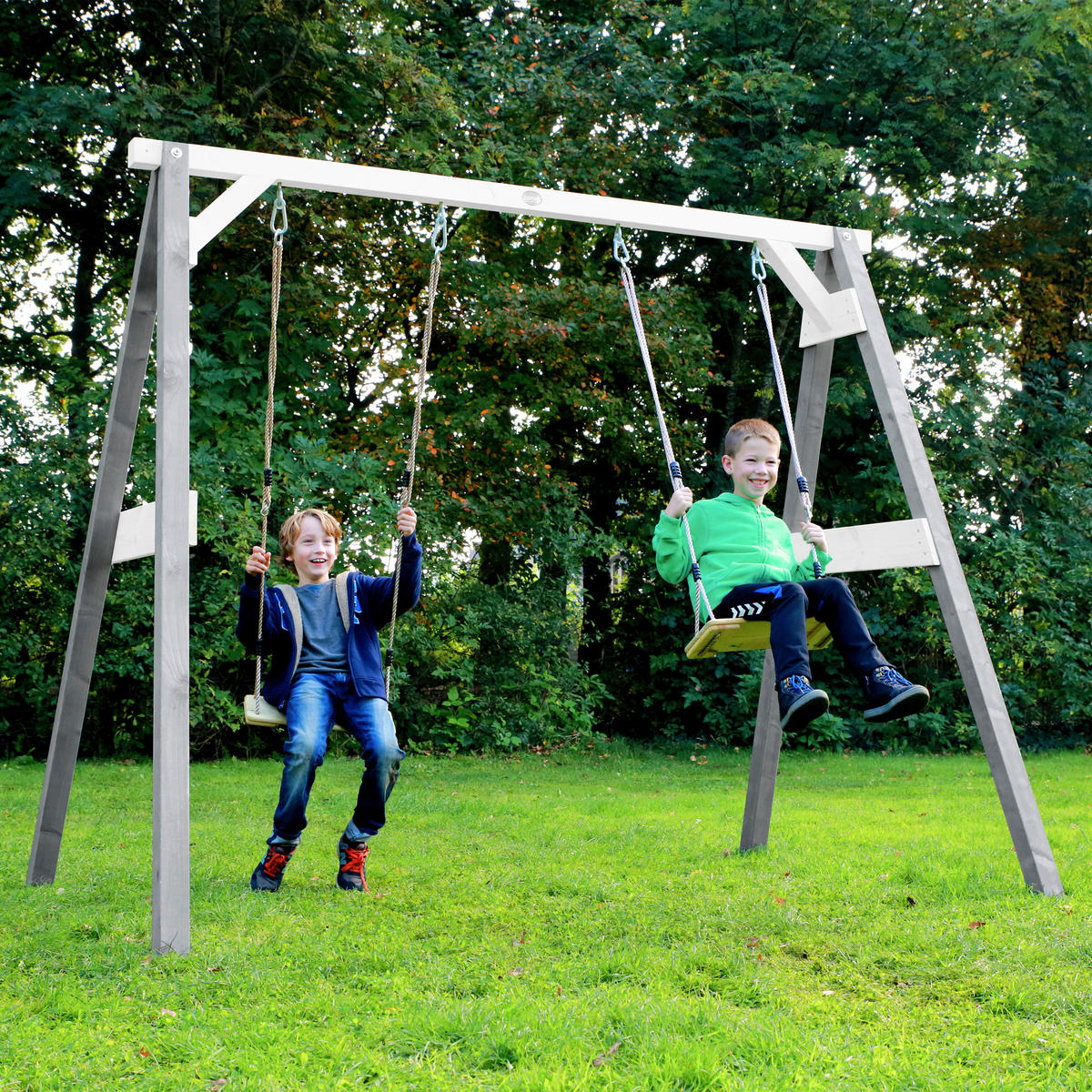 AXI Schaukel 4in1 SportsFun grau B/H/L: ca. 254x207x160 cm SportsFun - weiß/grau (160,00/254,00/207,00cm) - AXI