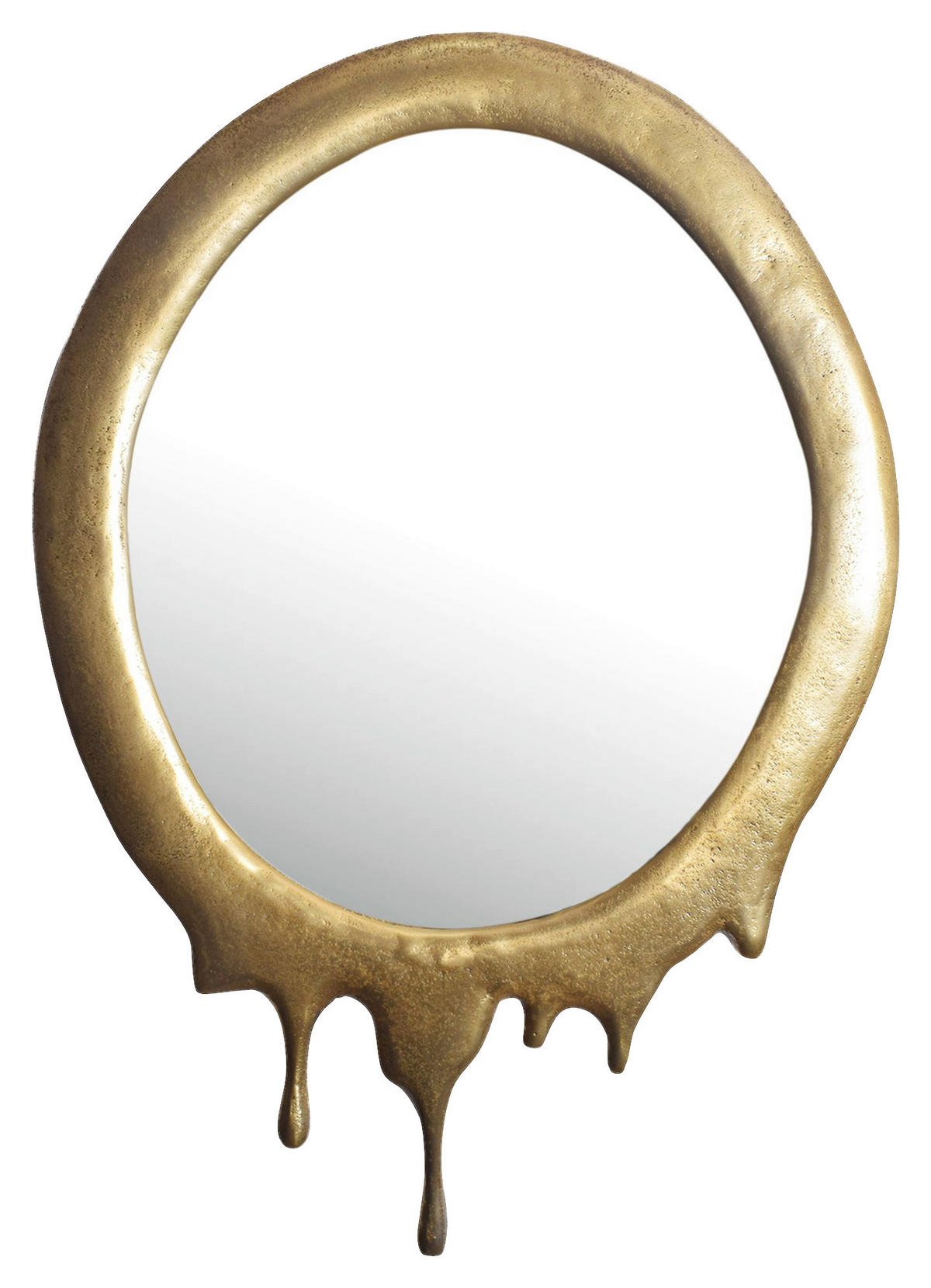 Wandspiegel gold Metall B/H/T: ca. 50x71x3 cm Wandspiegel - gold (50,00/71,00/3,00cm) - Wohnling