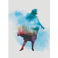 Komar Poster Frozen Anna Aquarell Disney B/L: ca. 50x70 cm Frozen Anna Aquarell - (50,00/70,00cm) - Komar