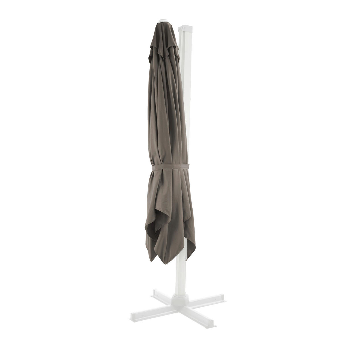 AXI Outdoor Living Ampelschirm Apollo taupe Textil B/H/L: ca. 300x255x300 cm Apollo - weiß/taupe (300,00/300,00/255,00cm) - AXI Outdoor Living