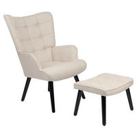 Sessel Paros beige Webstoff B/H/T: ca. 68x97x75 cm Paros - beige (68,00/97,00/75,00cm) - Hela