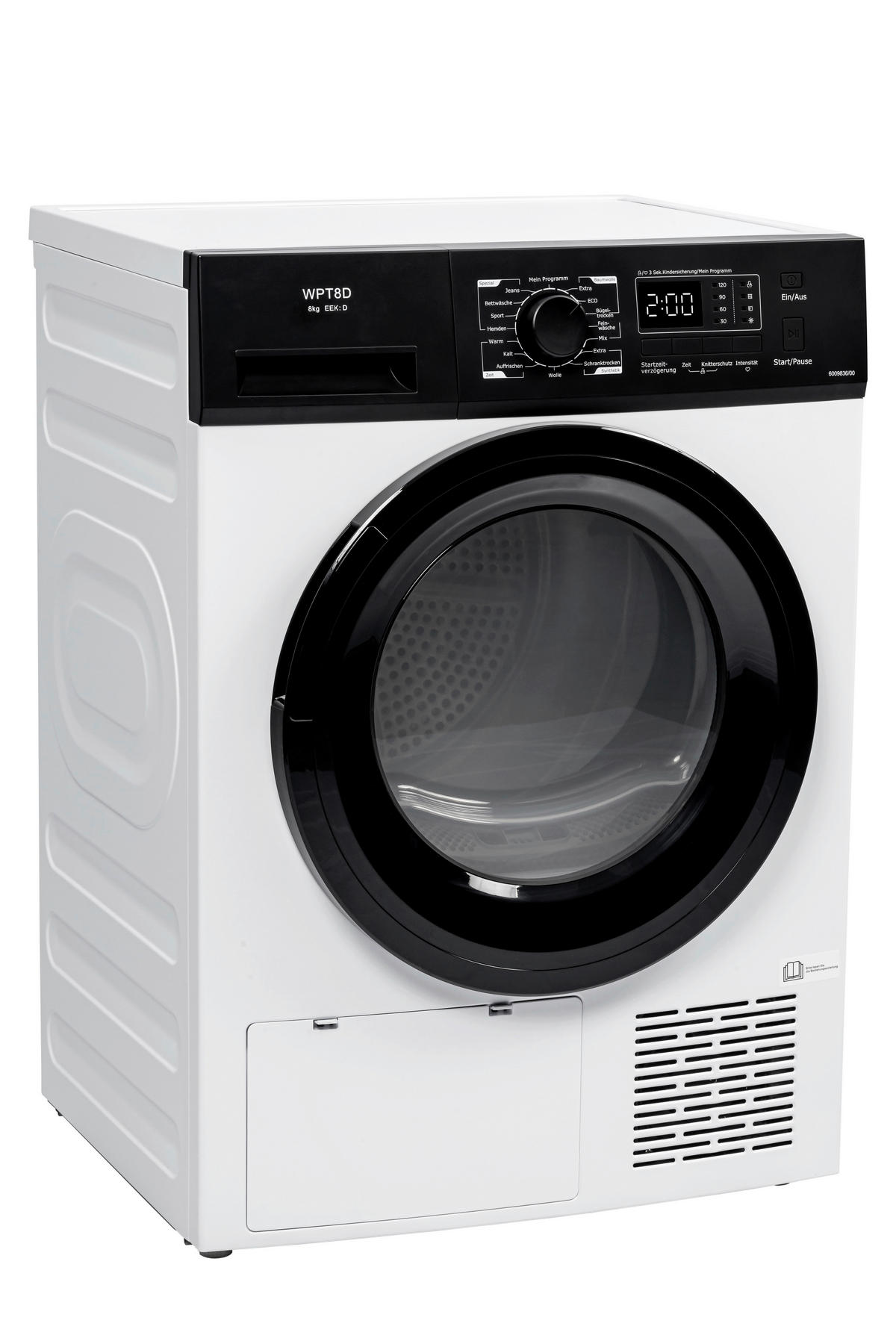 POCOline Wärmepumpentrockner WPT8D weiß B/H/T: ca. 60x85x60 cm ca. 8 kg Wärmepumpentrockner WPT8D - weiß (60,00/85,00/60,00cm) - POCOline
